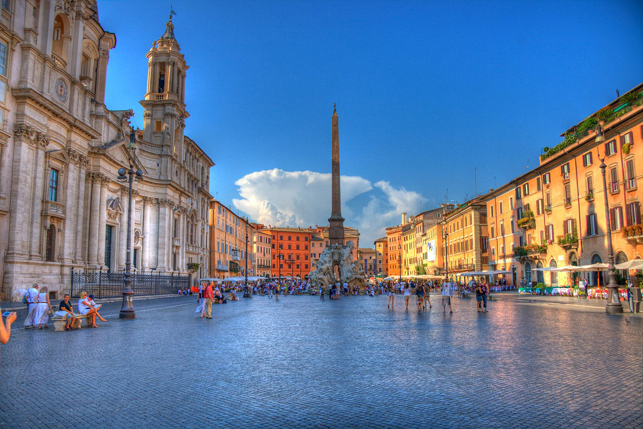 little big italy piazza navona walking in rome