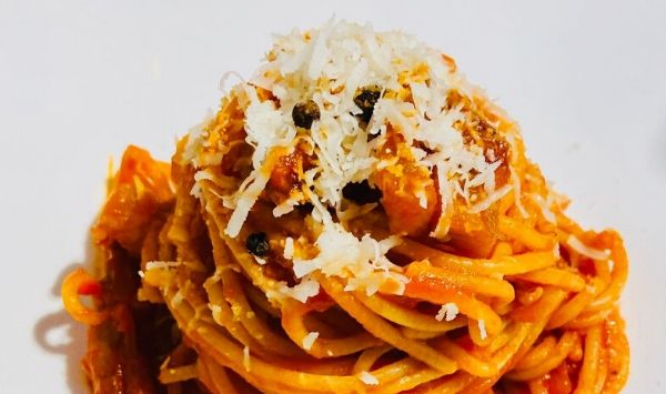 amatriciana class online, roman dish