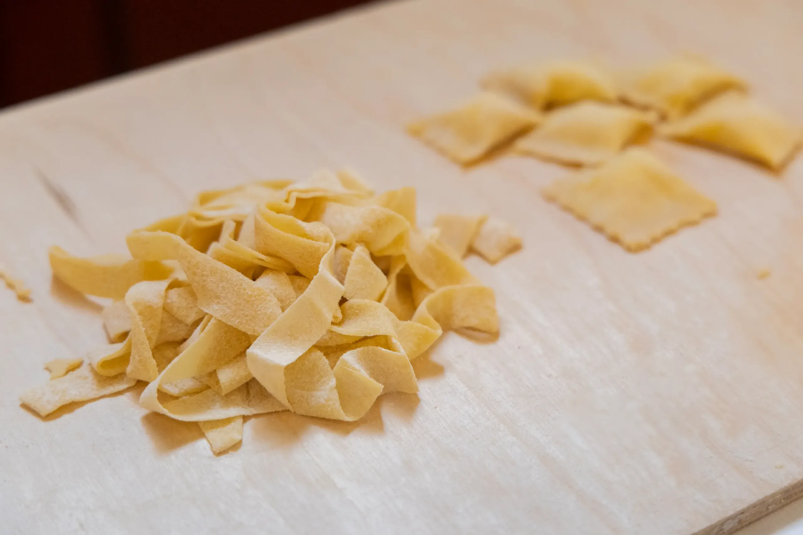 Fettuccine, Ravioli and Tiramisu Pasta Making in Piazza Cavour