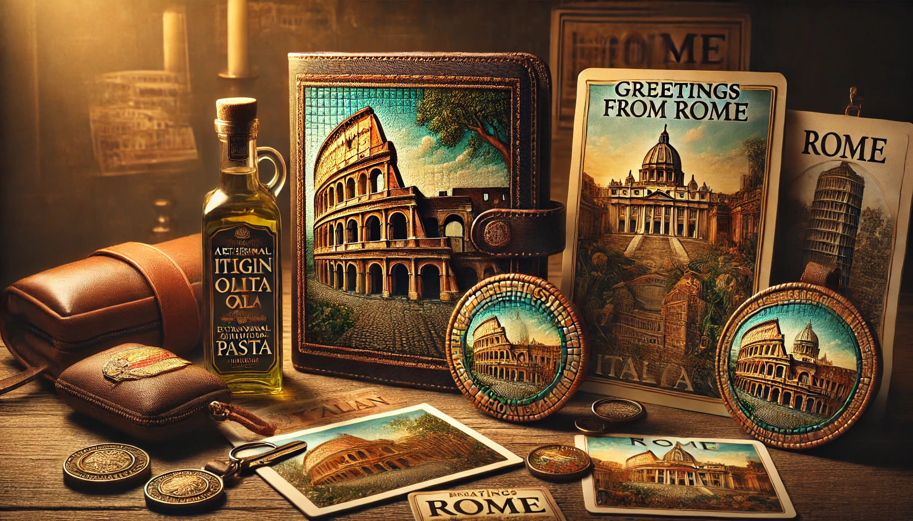 Souvenir from Rome to bring home Eat and Walk ITaly