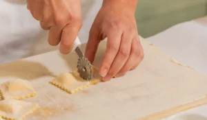 making stuffed ravioli pasta best cooking class in Rome